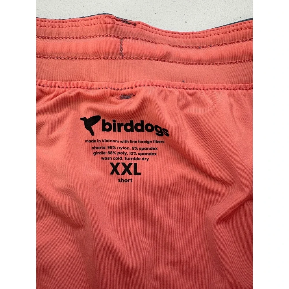 Birddogs Mens Gym Shorts Blue Gray Built-in Liner XXL 6 inch Inseam‎ Activewear